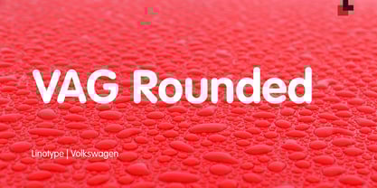VAG Rounded Font Poster 1
